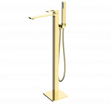 Смеситель BelBagno Luce LUC-FMT-ORO напольный, для ванны с душем 