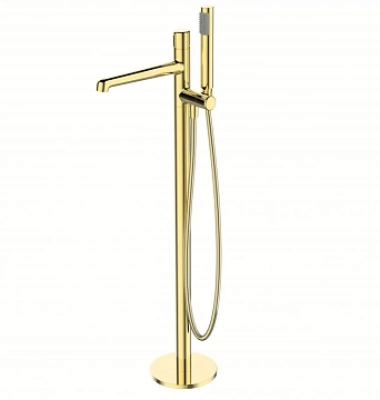 Смеситель BelBagno Uno UNO-FMT-ORO напольный, для ванны с душем 