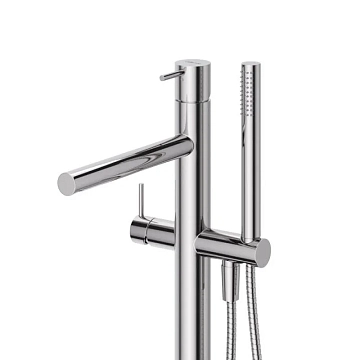 Смеситель Cezares Leaf VDP-L-01 напольный, для ванны с душем  - фото 4