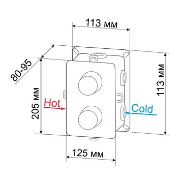Смеситель RGW Shower Panels SP-43 21140543-11 для ванны с душем  - фото 3