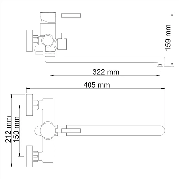 Смеситель Wasserkraft Main 4102L для ванны с душем  - фото 5