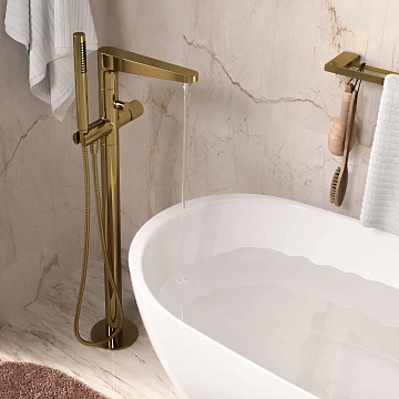 Смеситель Wasserkraft Sauer 7121 напольный, для ванны с душем  - фото 3
