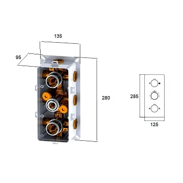 Термостат RGW Shower Panels SP-41 21140541-11 для ванны с душем  - фото 3