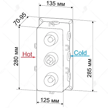 Термостат RGW Shower Panels SP-41 21140541-11 для ванны с душем  - фото 4