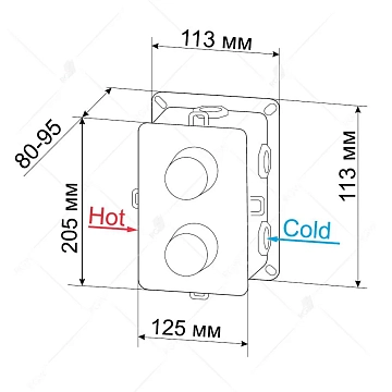Термостат RGW Shower Panels SP-42 21140542-11 для ванны с душем  - фото 3