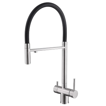 Смеситель Abber Wasser Kreis AF81141SP для кухонной мойки, сатин 