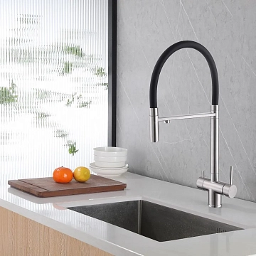 Смеситель Abber Wasser Kreis AF81141SP для кухонной мойки, сатин  - фото 2