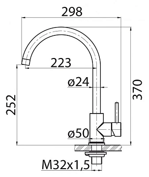 Смеситель BelBagno BB-LAM03-2-IN-NERO для кухонной мойки  - фото 4