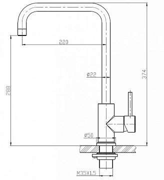 Смеситель BelBagno BB-LAM03A-IN для кухонной мойки  - фото 4