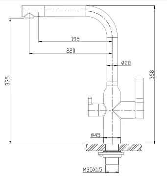 Смеситель BelBagno BB-LAM57-IN для кухонной мойки  - фото 3