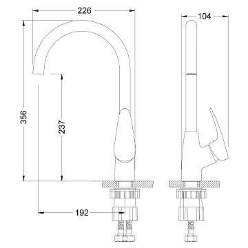 Смеситель Lemark Linara LM0405PSH для кухонной мойки  - фото 2