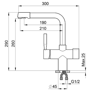 Смеситель Point PN3104W для кухонной мойки  - фото 2