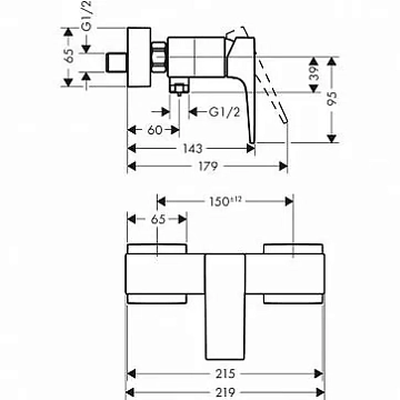 Смеситель Hansgrohe Metropol 32560670 для душа  - фото 2