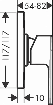 Смеситель Hansgrohe Vernis Shape 71658670 для душа  - фото 2