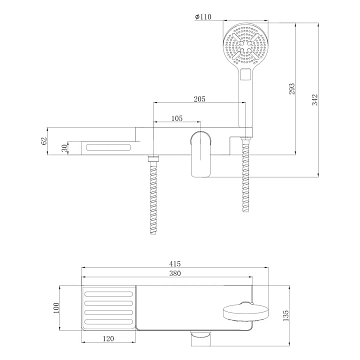 Смеситель Lemark Unibox LM6903CW для душа  - фото 2