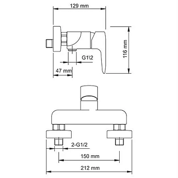 Смеситель Wasserkraft Vils 5602 для душа  - фото 4