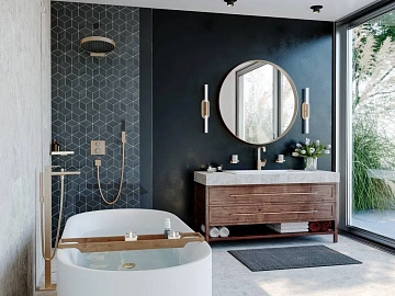 Термостат Hansgrohe Ecostat Square 15714140 для душа  - фото 2