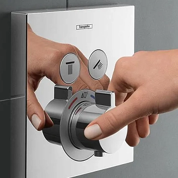 Термостат Hansgrohe ShowerSelect 15763000 для душа  - фото 4