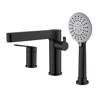 Смеситель BelBagno Delta DEL-BVD3-NERO на борт ванны 