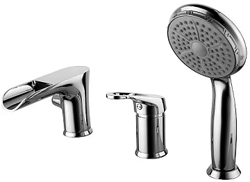 Смеситель Lemark Omega LM3145C на борт ванны 