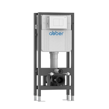Система инсталляции для унитазов Abber AC0106 двойная самонесущая, для двух подвесных унитазов 