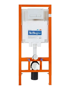 Система инсталляции для унитазов BelBagno BB002-80/BB009-MR-BIANCO с кнопкой смыва  - фото 2