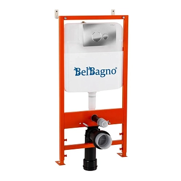 Система инсталляции для унитазов BelBagno BB026/BB081CR с кнопкой смыва 