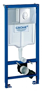 Система инсталляции для унитазов Grohe Rapid SL 38721001 3 в 1 с кнопкой смыва 