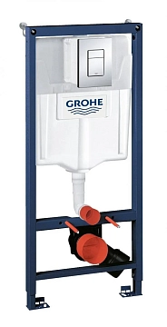 Система инсталляции для унитазов Grohe Rapid SL 38772001 3 в 1 с кнопкой смыва 