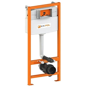 Система инсталляции для унитазов KK-POL Premium SET/M500/145/K черная кнопка  - фото 2