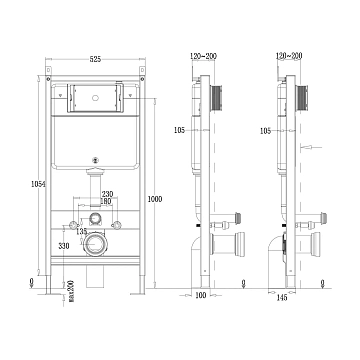 Система инсталляции для унитазов Point Элемент П PN45121  - фото 2