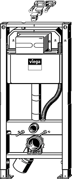 Система инсталляции для унитазов Viega Prevista Dry 792862 с кнопкой смыва  - фото 3