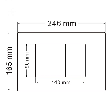 Кнопка смыва Abber AC0120RG  - фото 2