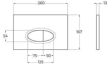 Кнопка смыва BelBagno BB054NERO черная матовая  - фото 2