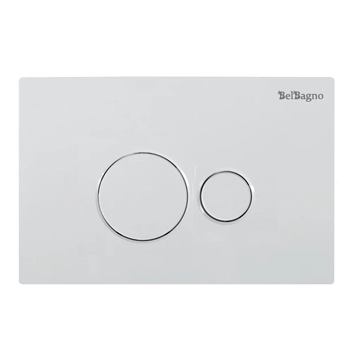 Кнопка смыва BelBagno BB082BL белая глянцевая
