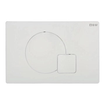 Кнопка смыва Black&amp;White Universe WPI-09521 glossy ivory 