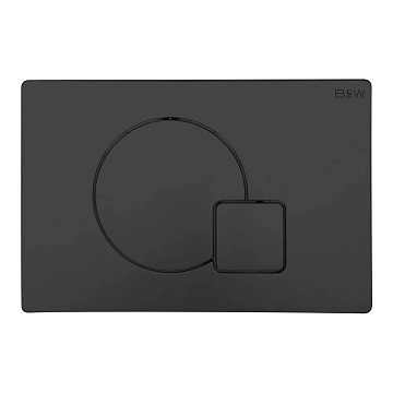 Кнопка смыва Black&amp;White Universe WPI-09522 matt black 