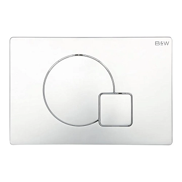 Кнопка смыва Black&amp;White Universe WPI-09523 bright chrome 