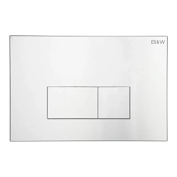 Кнопка смыва Black&amp;White Universe WPI-09544 silver coated 