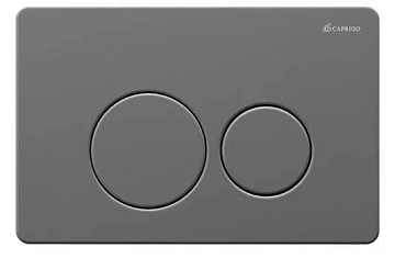 Кнопка смыва Caprigo Dew Steel DS001-gun оружейная сталь 