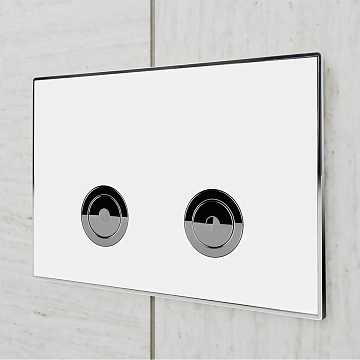 Кнопка смыва Point Венера PN44071WC белый/хром  - фото 3