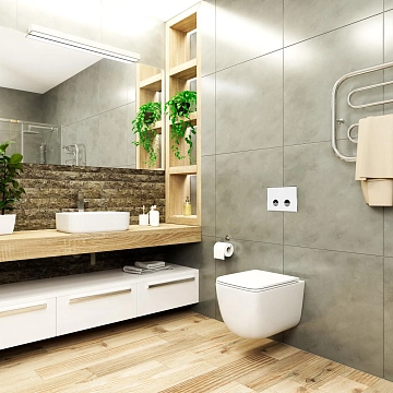 Кнопка смыва Point Венера PN44071WC белый/хром  - фото 5