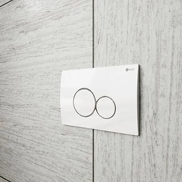 Кнопка смыва Point Виктория PN44061WC белый/хром  - фото 2