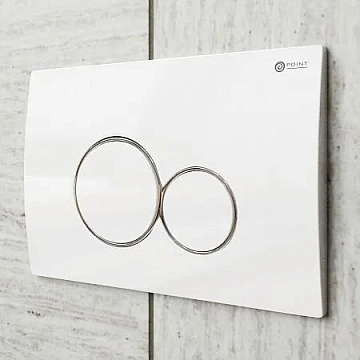Кнопка смыва Point Виктория PN44061WC белый/хром  - фото 3
