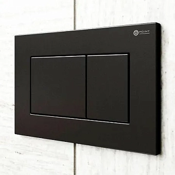 Кнопка смыва Point Ника PN44081BM черная матовая  - фото 3
