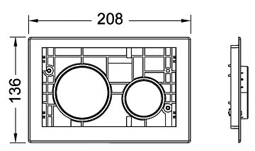 Кнопка смыва TECE TECEloop Modular 9240665 хром матовый  - фото 2