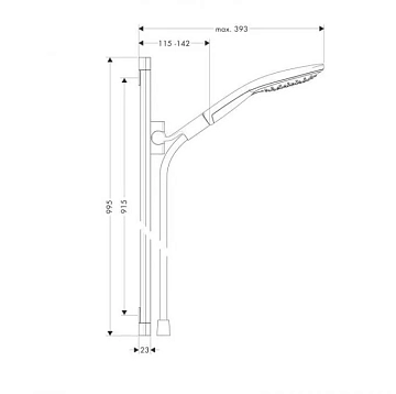 Душевой гарнитур Hansgrohe Raindance Select 26626400  - фото 2