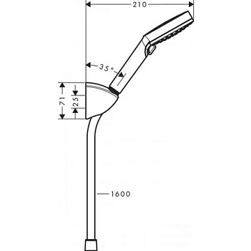 Душевой гарнитур Hansgrohe Vernis Blend 26273000  - фото 5