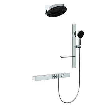 Душевой комплект Black&amp;White Gravity GH-9025-C хром 