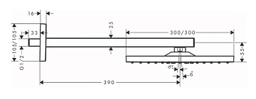 Верхний душ Hansgrohe Raindance E 26238670  - фото 4